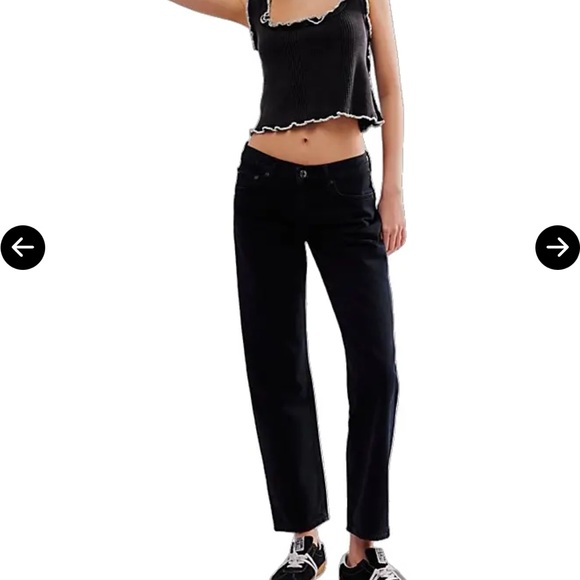 Agolde Denim - Agolde Black Women's Low rise straight amber  Jeans